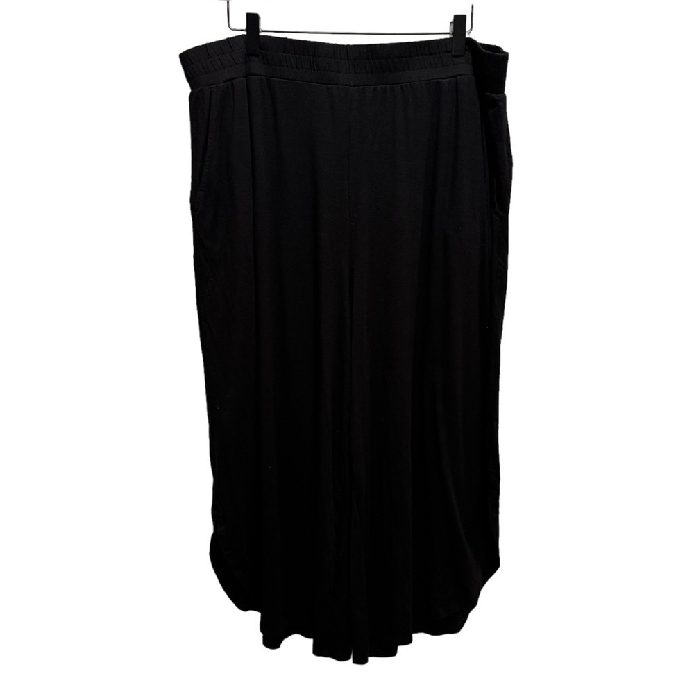 Pennington's Black Gaucho Wide Leg Pants Size 1x